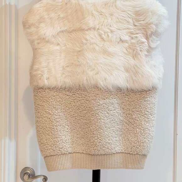 Hermès Real Fur & Shearling Lambskin Vest FR34 –Rare Cream Beige - Picture 2 of 16